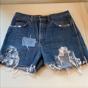 URBAN OUTFITTERS Upcycled High Waist Denim Shorts